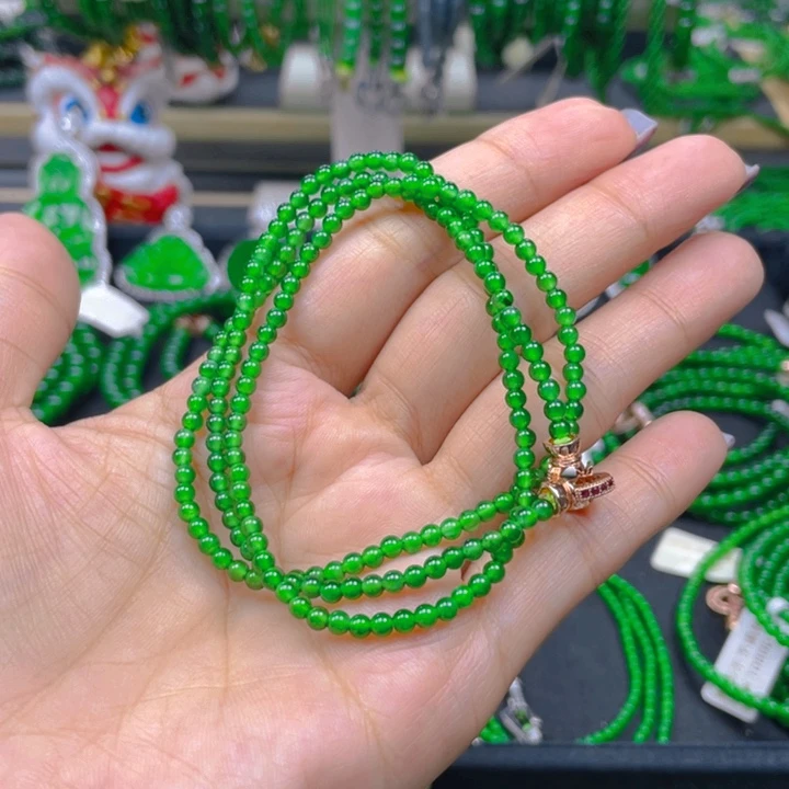 翡翠未镶嵌颈饰项链3