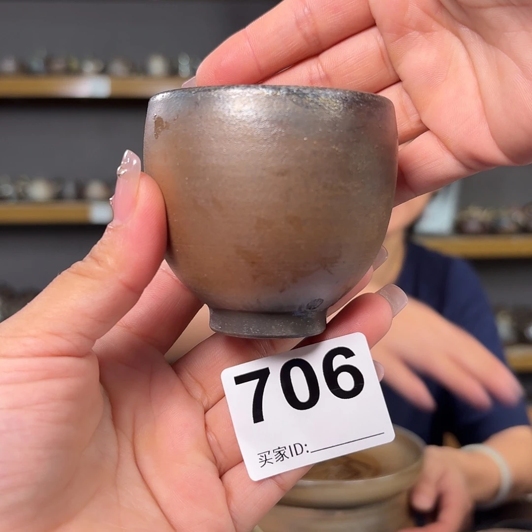 杯坭兴陶柴烧全手工原矿泥料杯