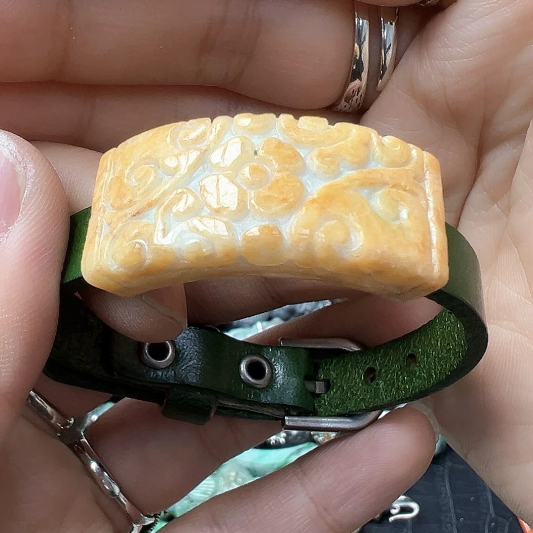 翡翠戒指未镶嵌炸