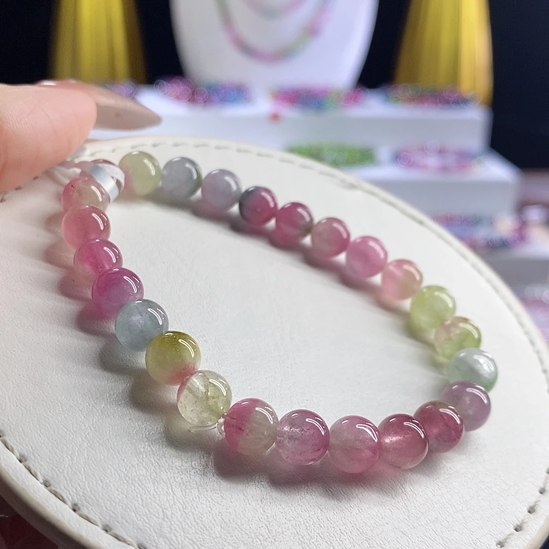 未镶嵌手链碧玺西瓜