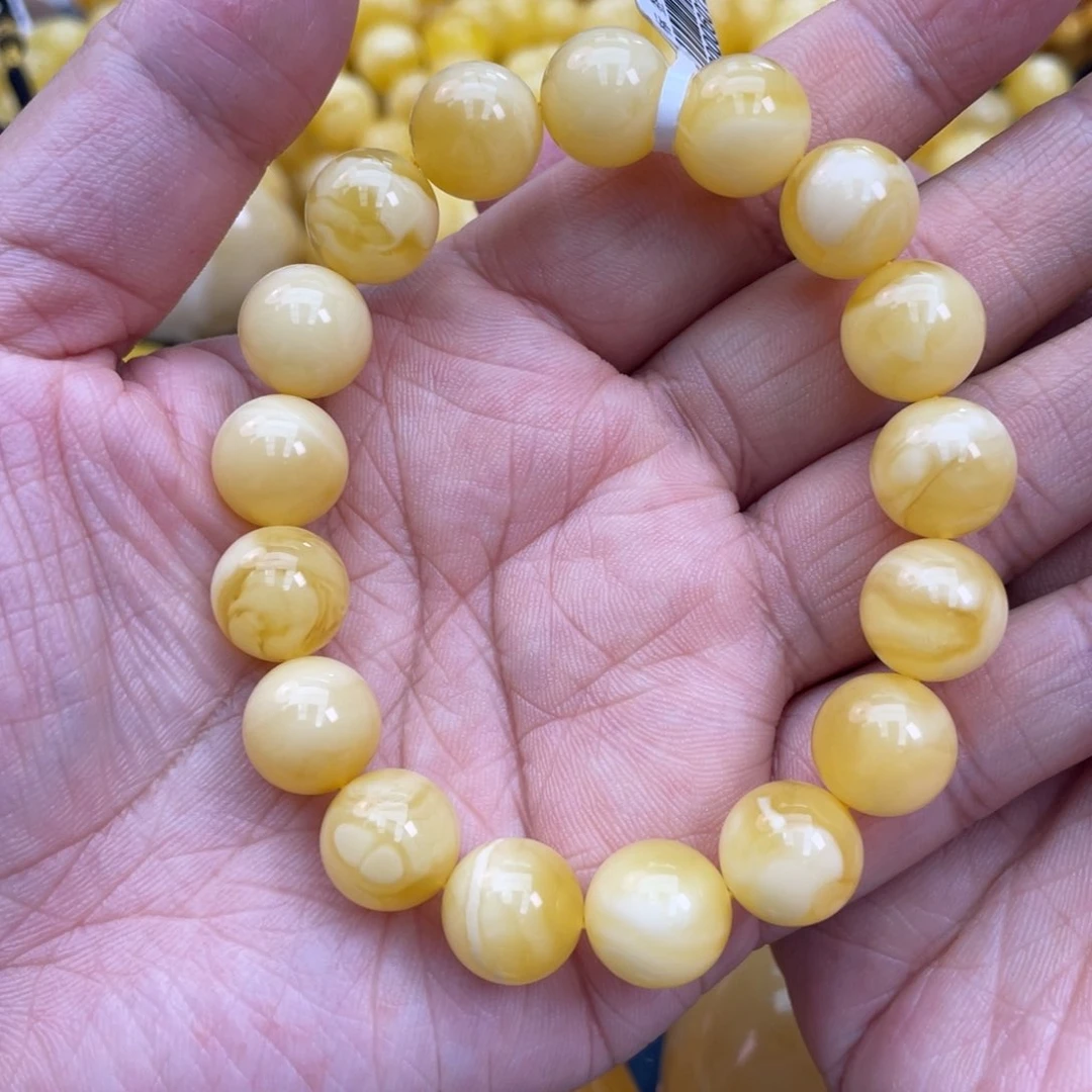 琥珀裸石未镶嵌琥珀蜜蜡11m m