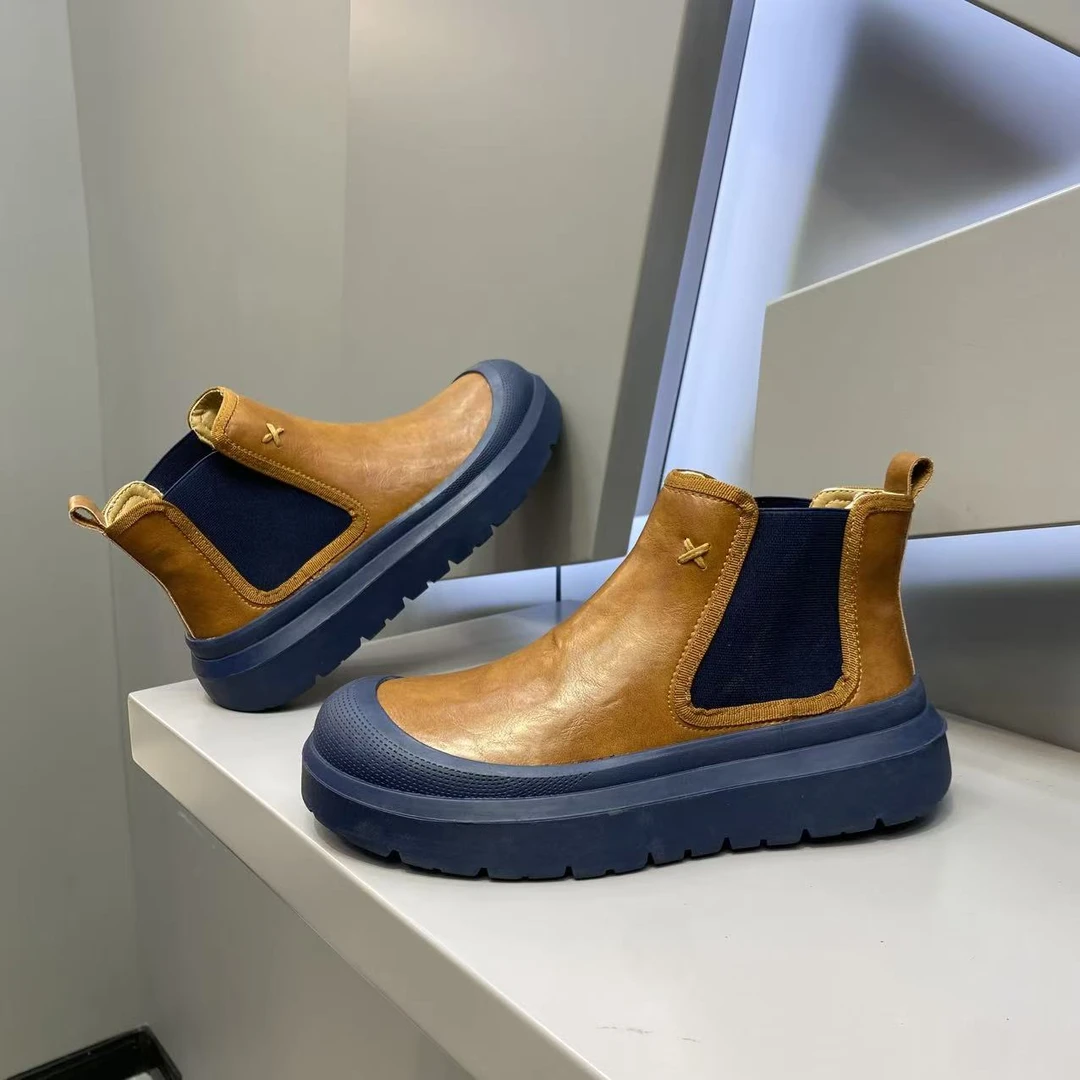 【皮鞋码】新款皮面一脚蹬纯色经典百搭潮流男士时尚休闲潮鞋时髦xs