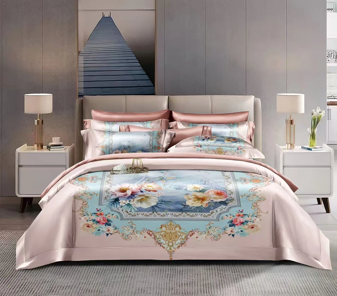 欧式宫廷高端私人定制贡缎提花四件套 唐宫燕【杨总专属】