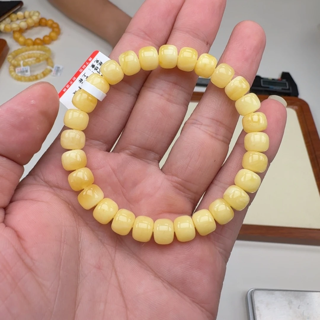 琥珀未镶嵌手链蜜蜡手串