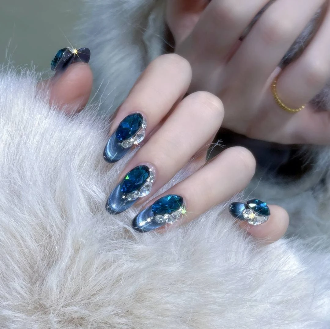 【妖姬】纯手工穿戴甲可拆卸十片装高级显白美甲