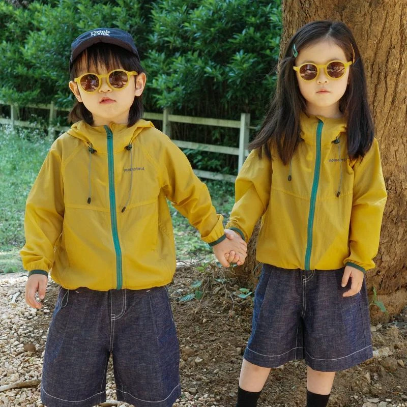 新款男女童户外出游防晒衣夏季皮肤衣防风轻薄外套上衣夏装