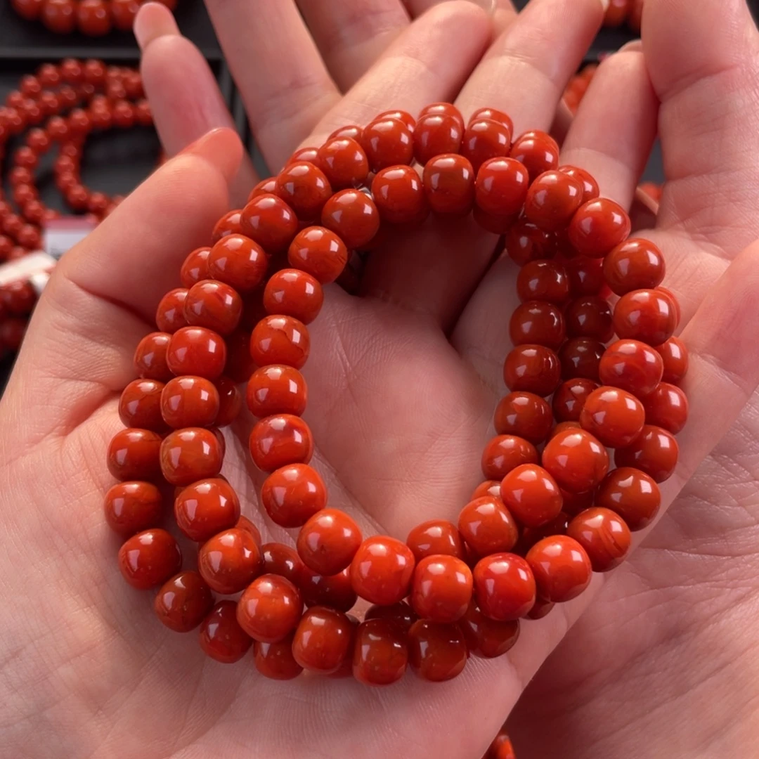 动***次南红玛瑙未镶嵌手链妞8