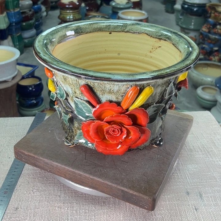 泳坤堂石湾盆陶瓷