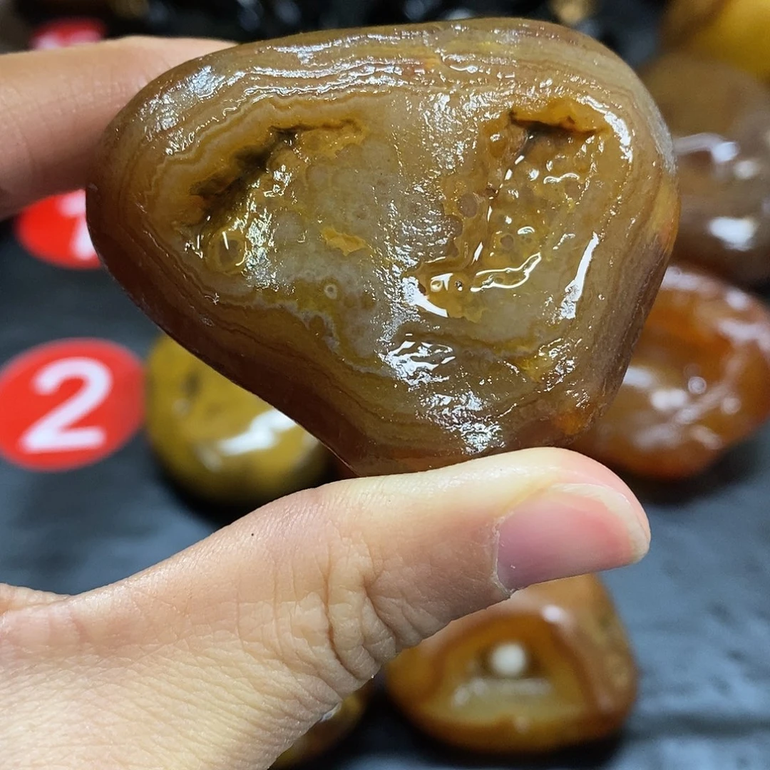 玛瑙/玉髓未镶嵌手把件