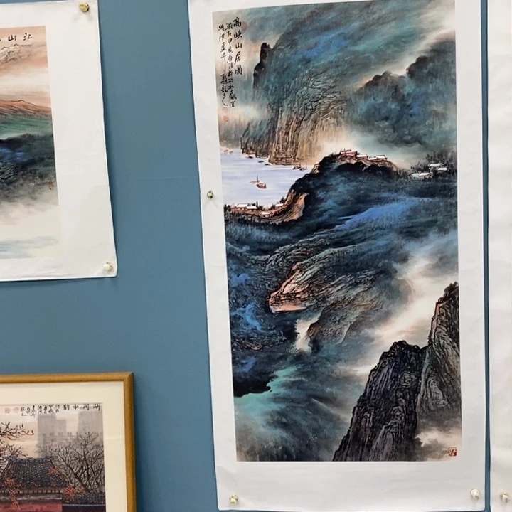国画张绪洪。