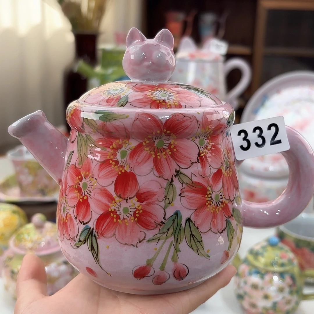 家***士景德镇手绘高温釉下彩陶瓷茶具