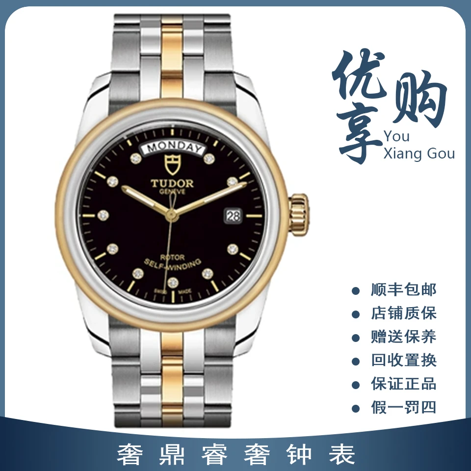 95新 TUDOR/帝舵 大表姐/帝舵骏珏系列M56003-0008自动男表