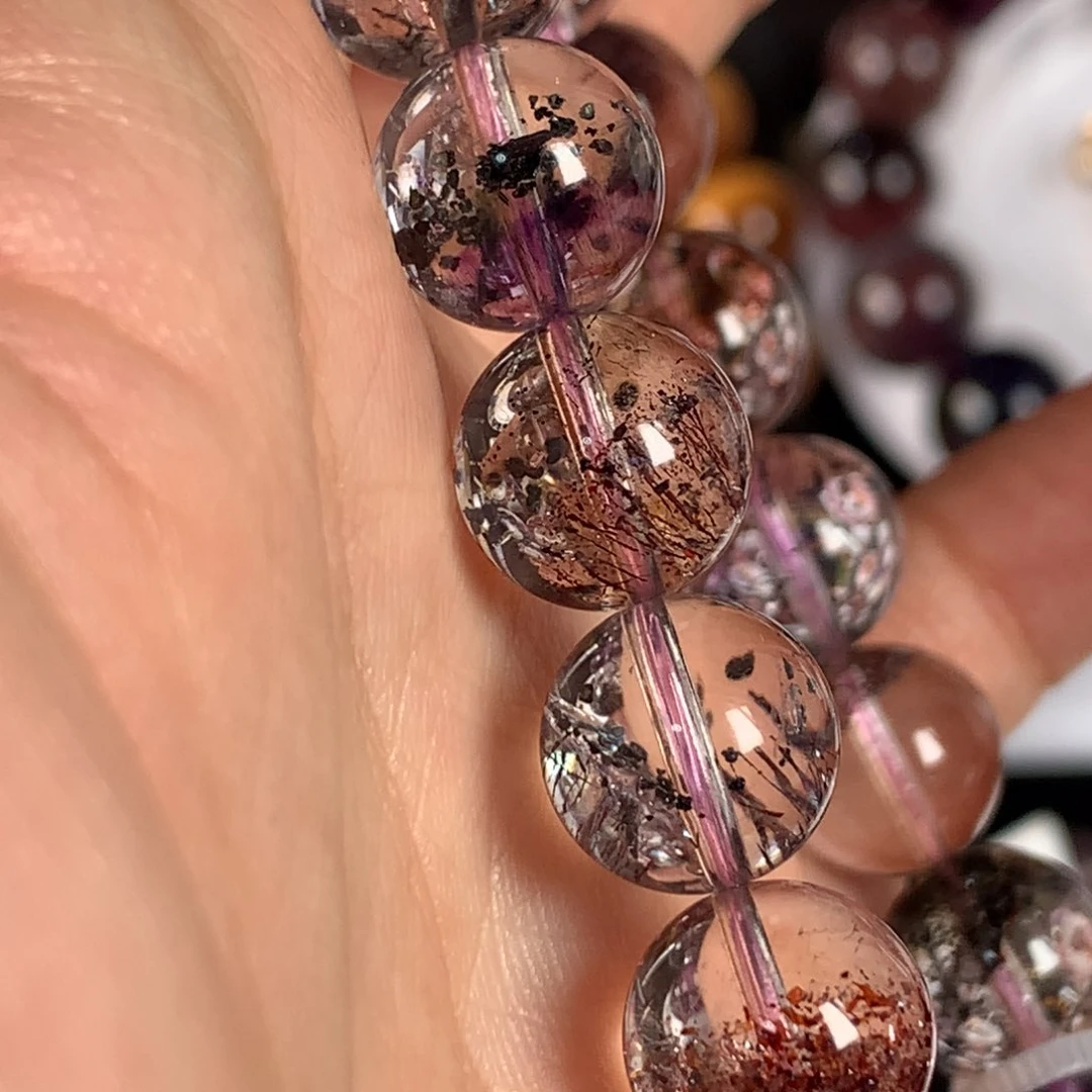 未镶嵌手链水晶毒液金草莓11.8左右