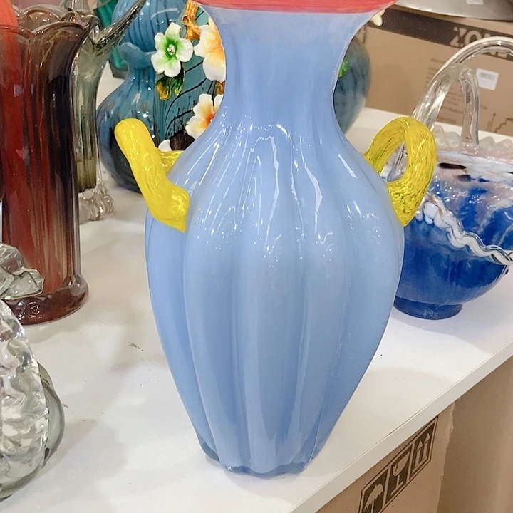 手工艺品琉璃琉璃花瓶高度27厘米7厘米