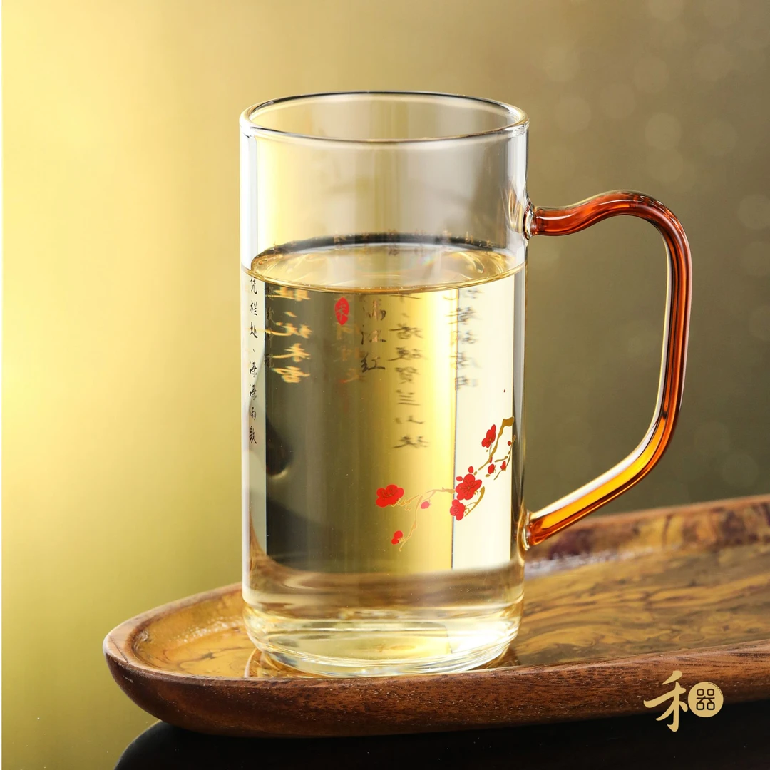禾器 晶彩 清予杯 绿茶杯 爱莲说 将进酒 450ml
