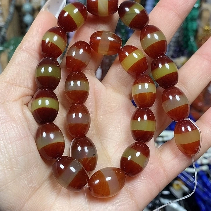 玛瑙/玉髓未镶嵌珠宝半成品一线玛瑙卡11.5*15.5mm