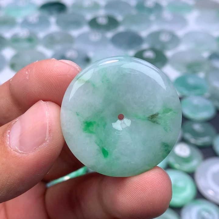 颈饰未镶嵌翡翠缅甸天然A货翡翠34.7-5.9