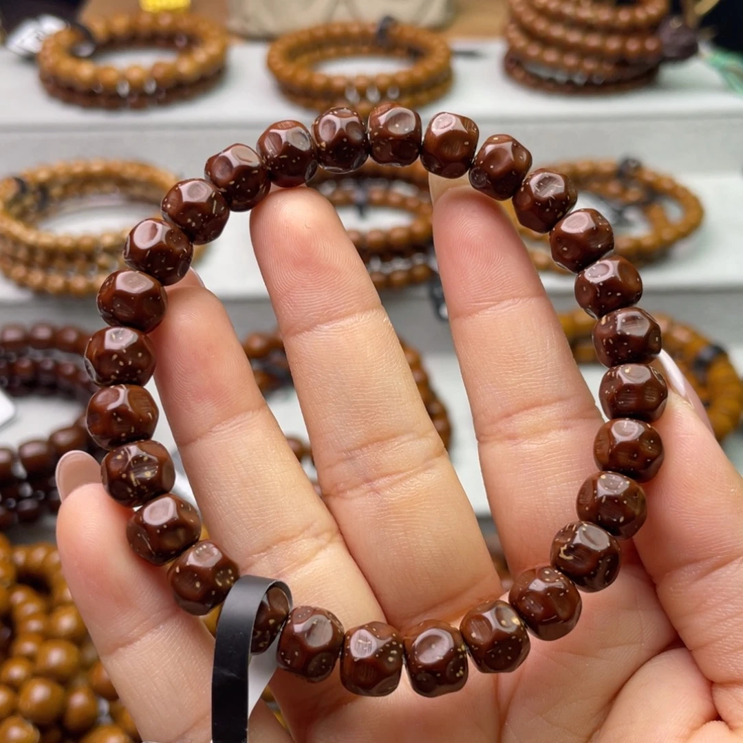 蟹***手串紫金鼠紫金鼠实心无相9