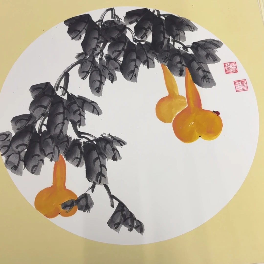 国画50-50卡纸作品艺