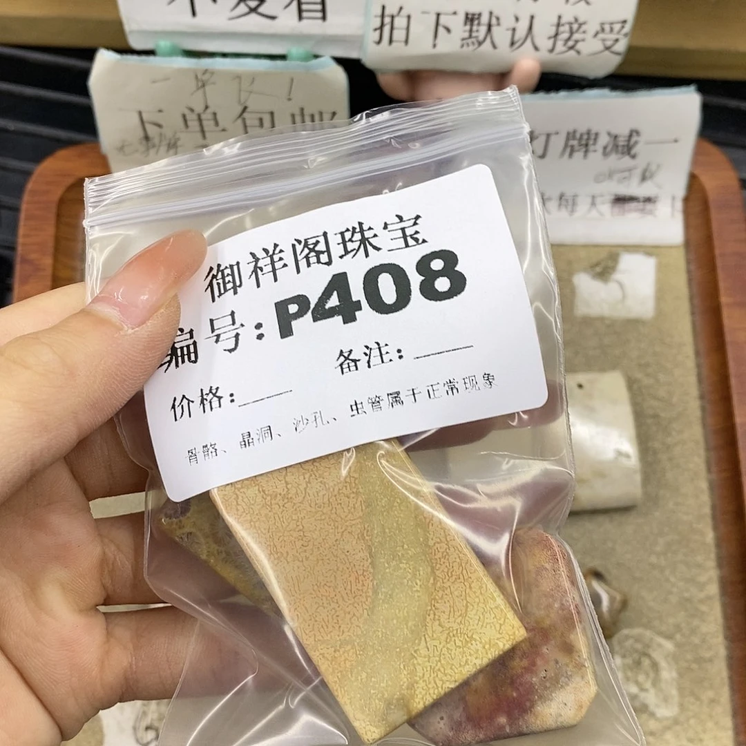 硅化珊瑚（珊瑚玉）未镶嵌颈饰张***了