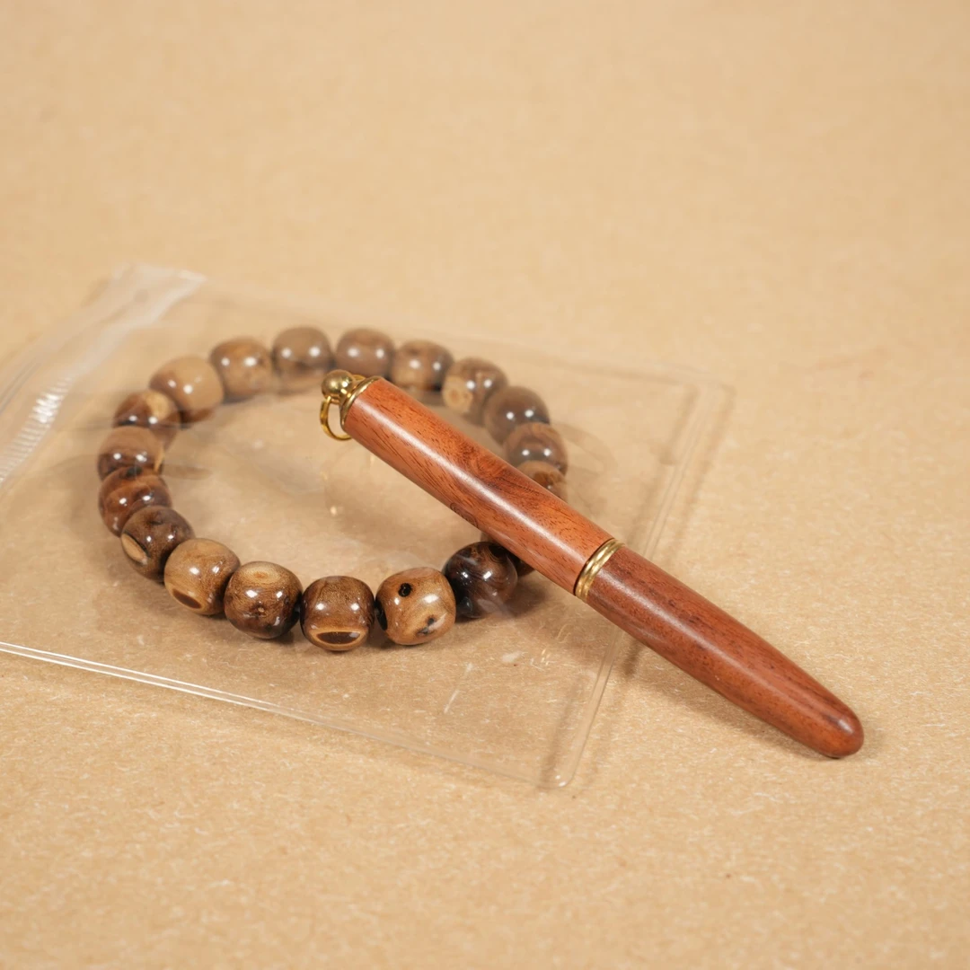 【小莲工艺 】缅甸黄花梨挖耳勺工艺 +1.0老型单圈