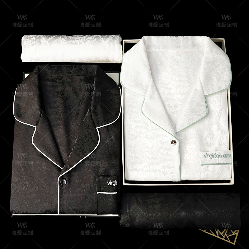 100%桑蚕丝【礼盒装】真丝睡衣情侣款春夏季高级感家居服生日礼物