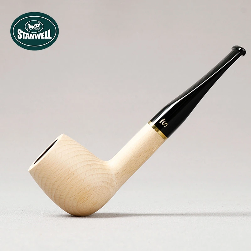 丹麦史丹威Stanwell  山毛榉03 原木色撞球直斗 榉木烟斗