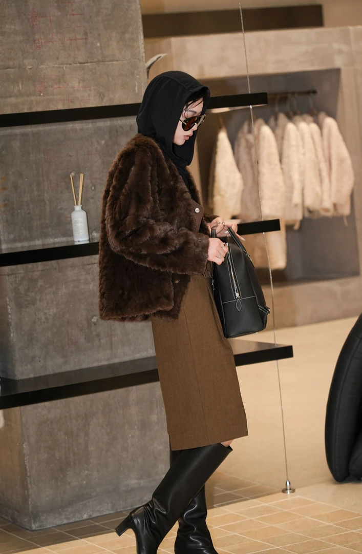 The One【月下鎏金】短款月下鎏金外套女秋冬款N54K0385