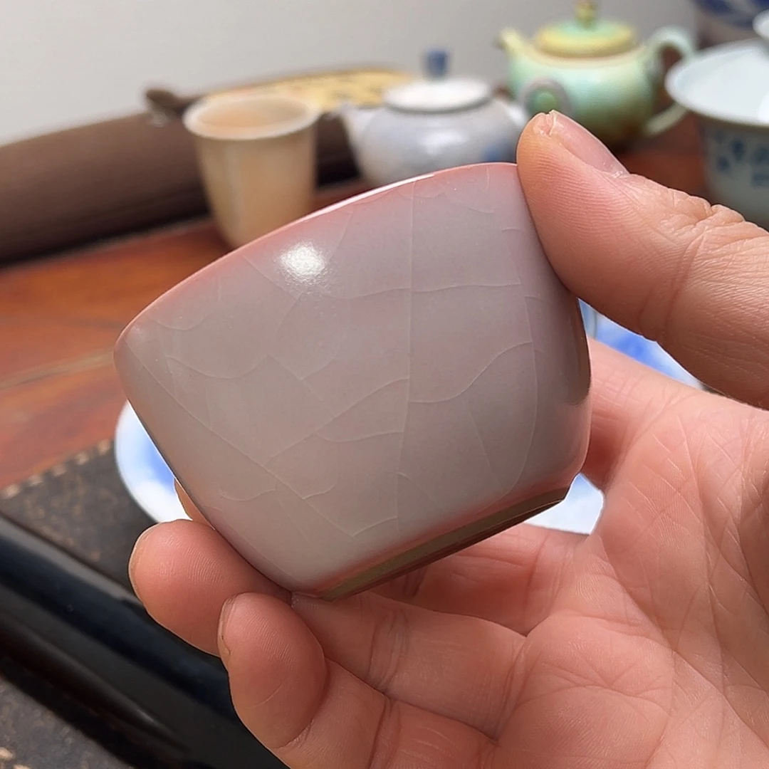 瓷汝早主人杯景德镇茶器作品