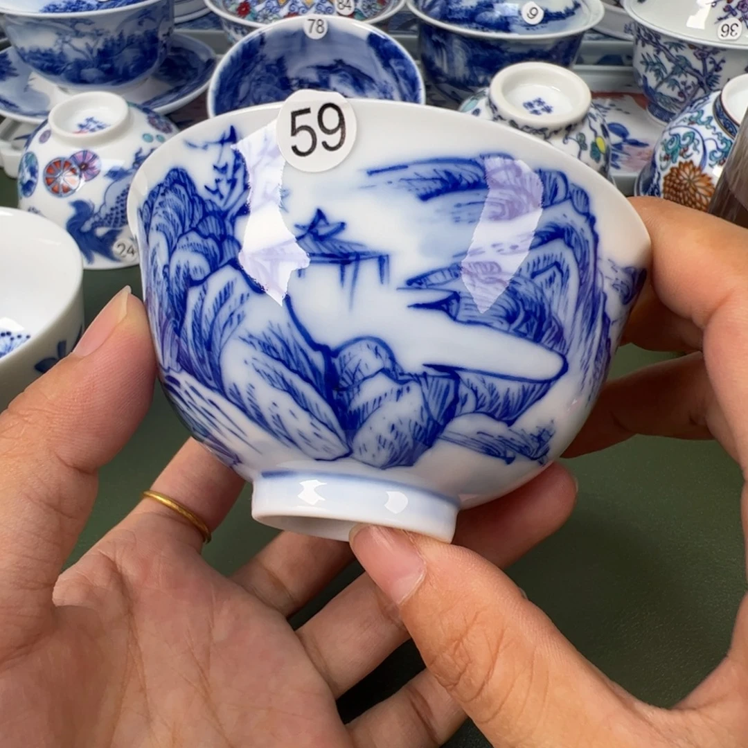 景德镇纯手工纯手绘茶具木木59