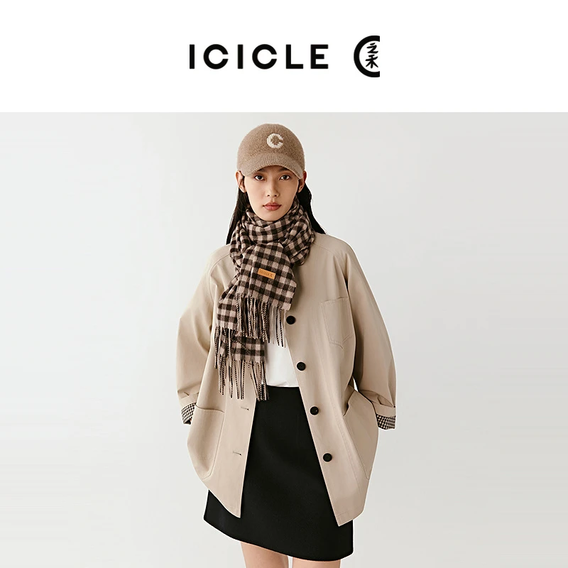 ICICLE之禾25早秋新品羊毛羊绒披肩1454