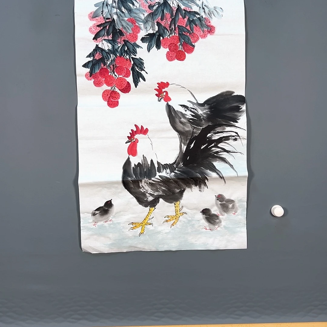 国画359 花鸟和花的颜色一样漂亮哦