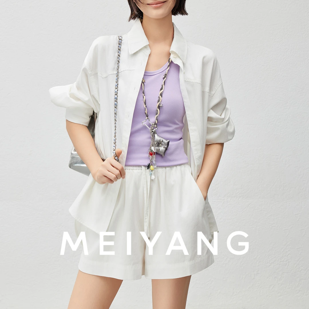 美洋MEIYANG 冰淇淋套装【商场同款】衬衫短裤两件套