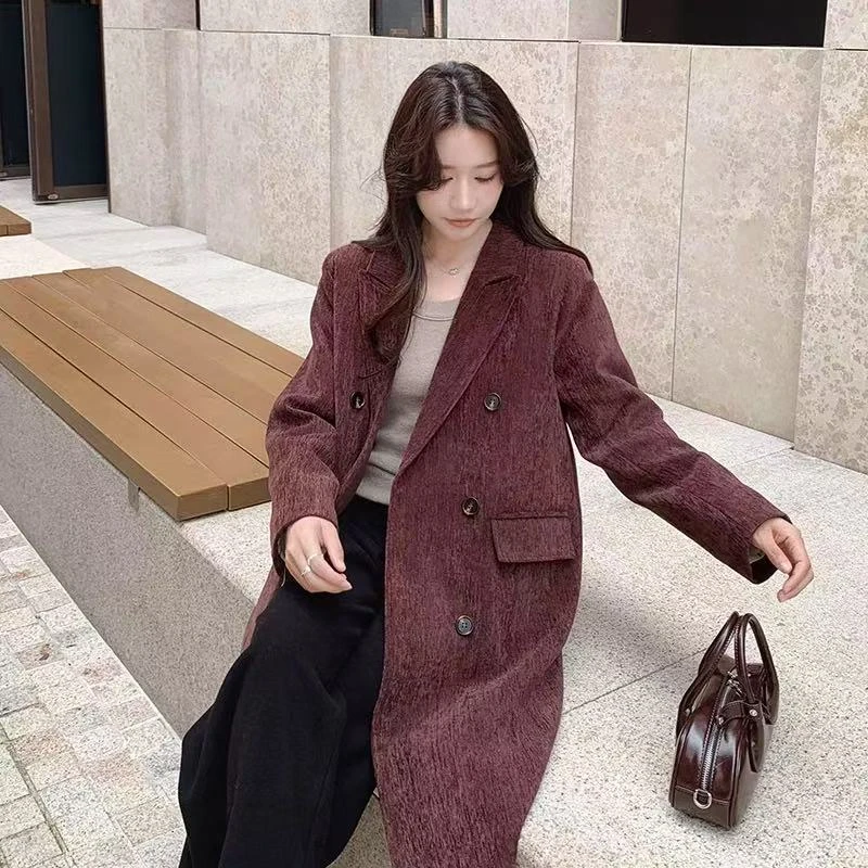 3437#时尚百搭设计感中长款风衣外套【直播间为准】衣长110/A7-2