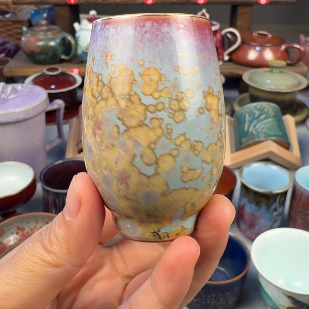 瓷片钧瓷单杯钧瓷单杯钧瓷单杯