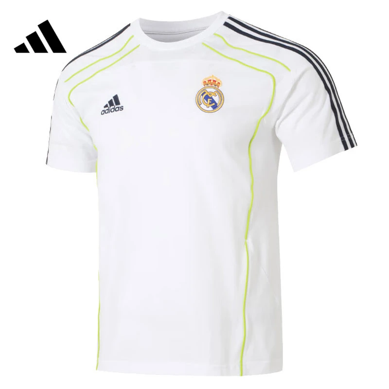 adidas阿迪达斯男子REAL UBP TEE休闲针织短T恤JF2591