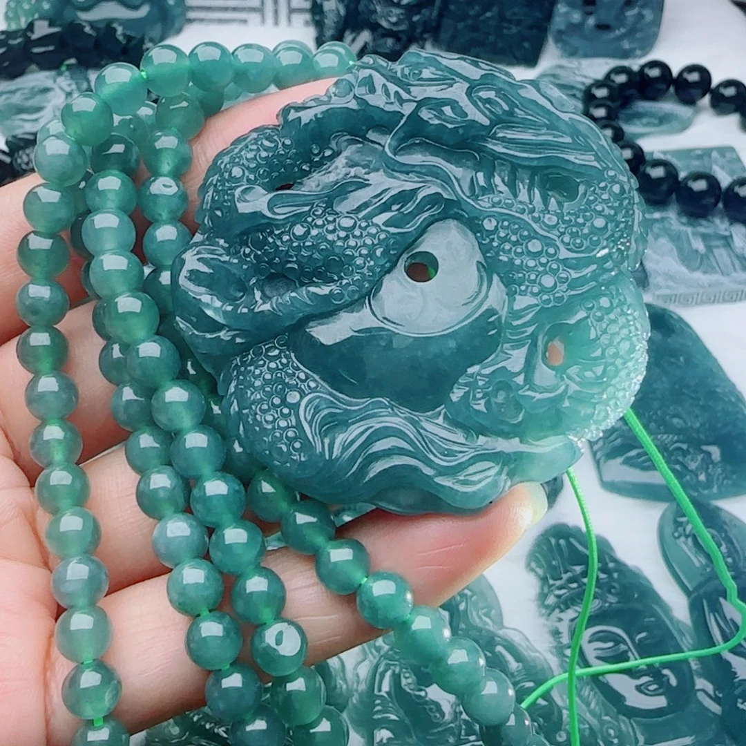 颈饰未镶嵌翡翠多样性发货天然的A货翡翠