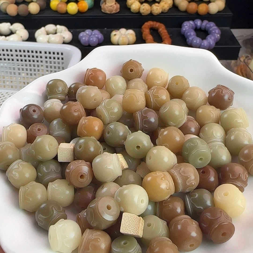 手串菩提根/象牙果卡12多宝蜜罐30颗