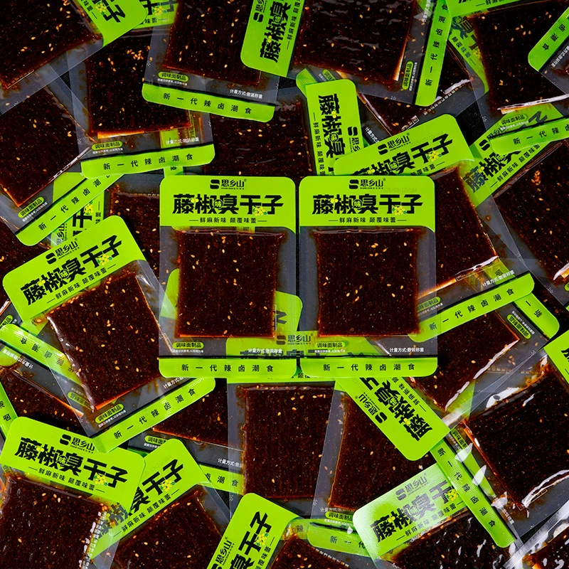 【藤椒臭干子】思乡山臭干子辣条童年记忆零食藤椒味臭干子湖南特产