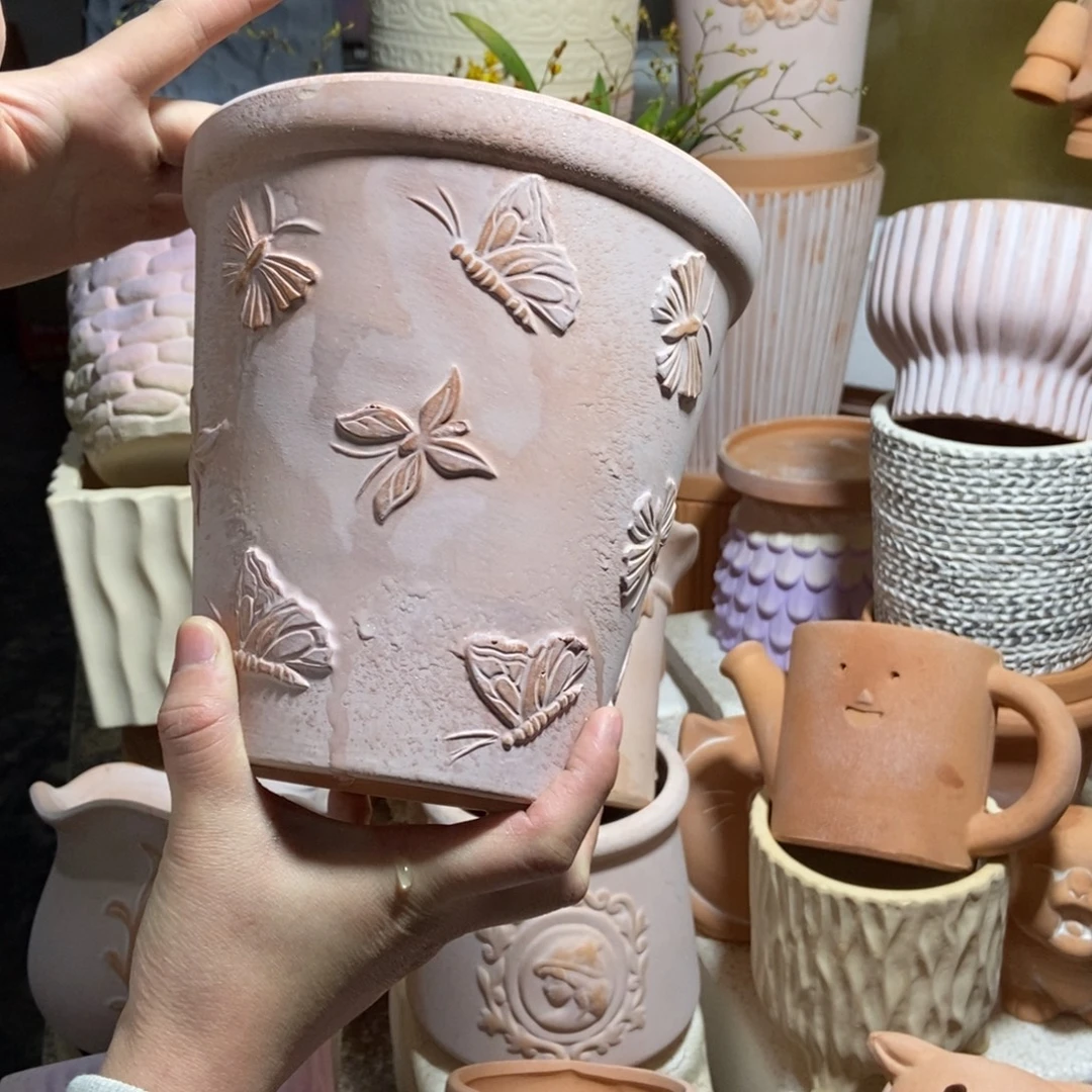 17×17雾化蝴蝶盆1个