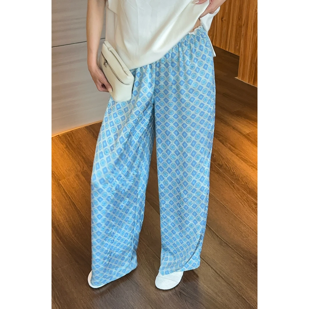 紫紫  美术馆  时尚夏季炎夏清风延展垂坠冰洞空气裤 ZD05KZYL465