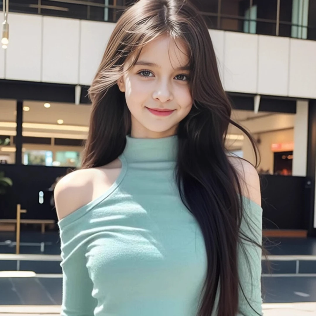 设计感短款露脐甜辣妹打底衫上衣秋冬新款长袖半高领露肩T恤内搭