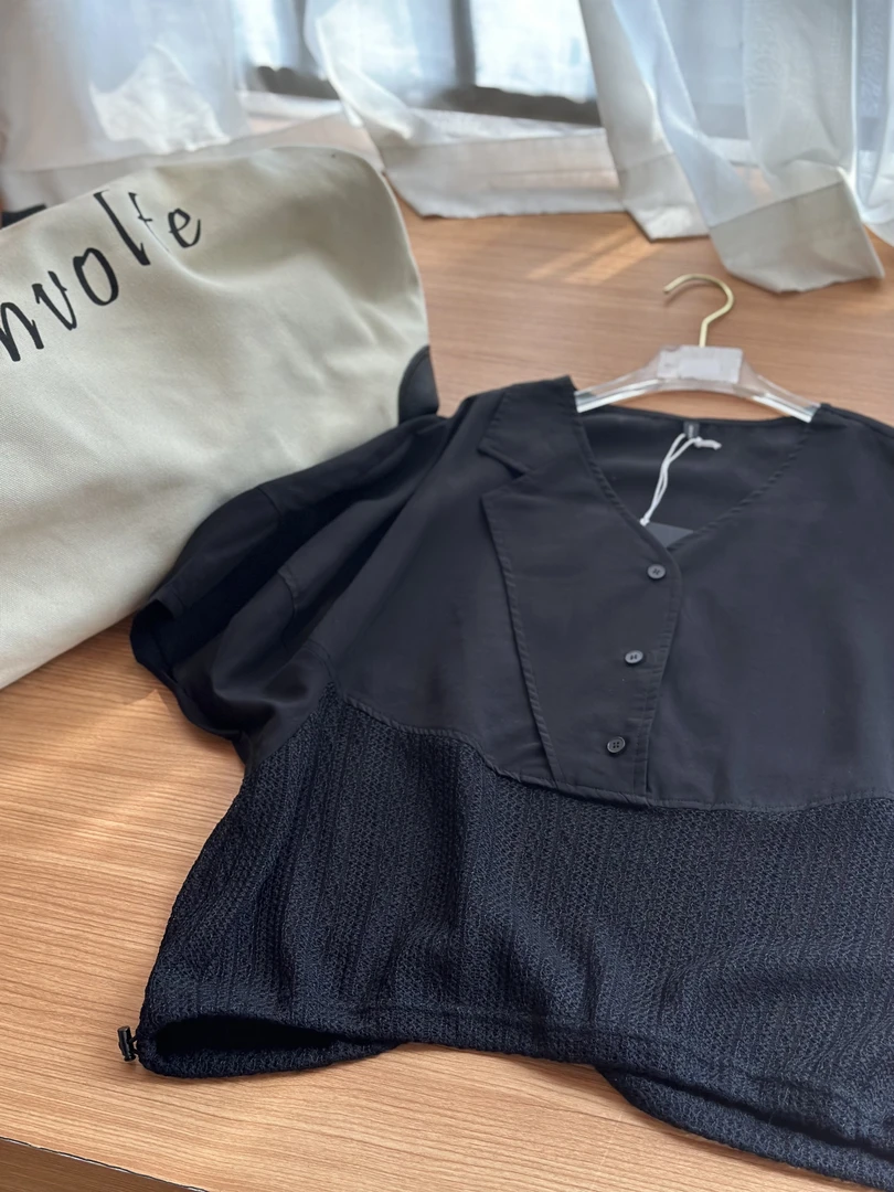 0009黑色休闲百搭T恤