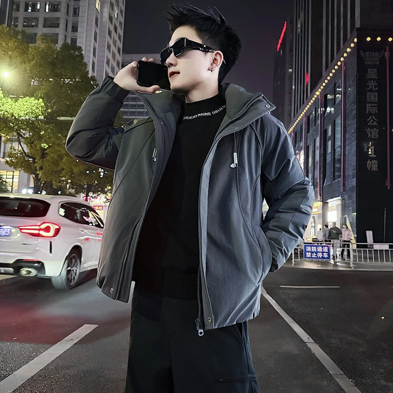 潮牌连帽棉衣外套男款2025新款高级感加厚保暖棉袄子男装休闲棉服