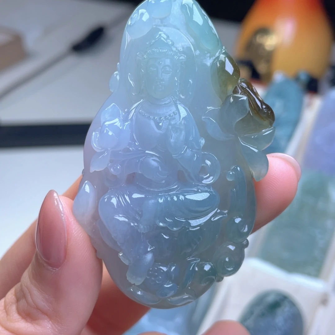 翡翠未镶嵌颈饰天然翡翠