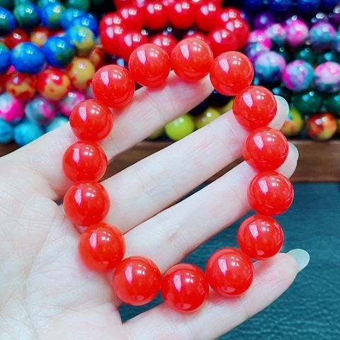 玛瑙未镶嵌手饰血胆金莲14