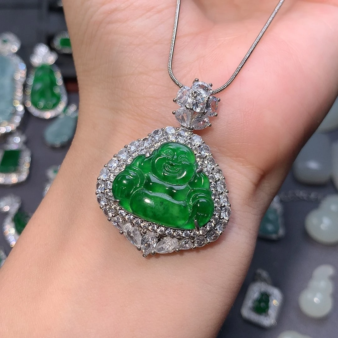 翡翠未镶嵌颈饰吊坠