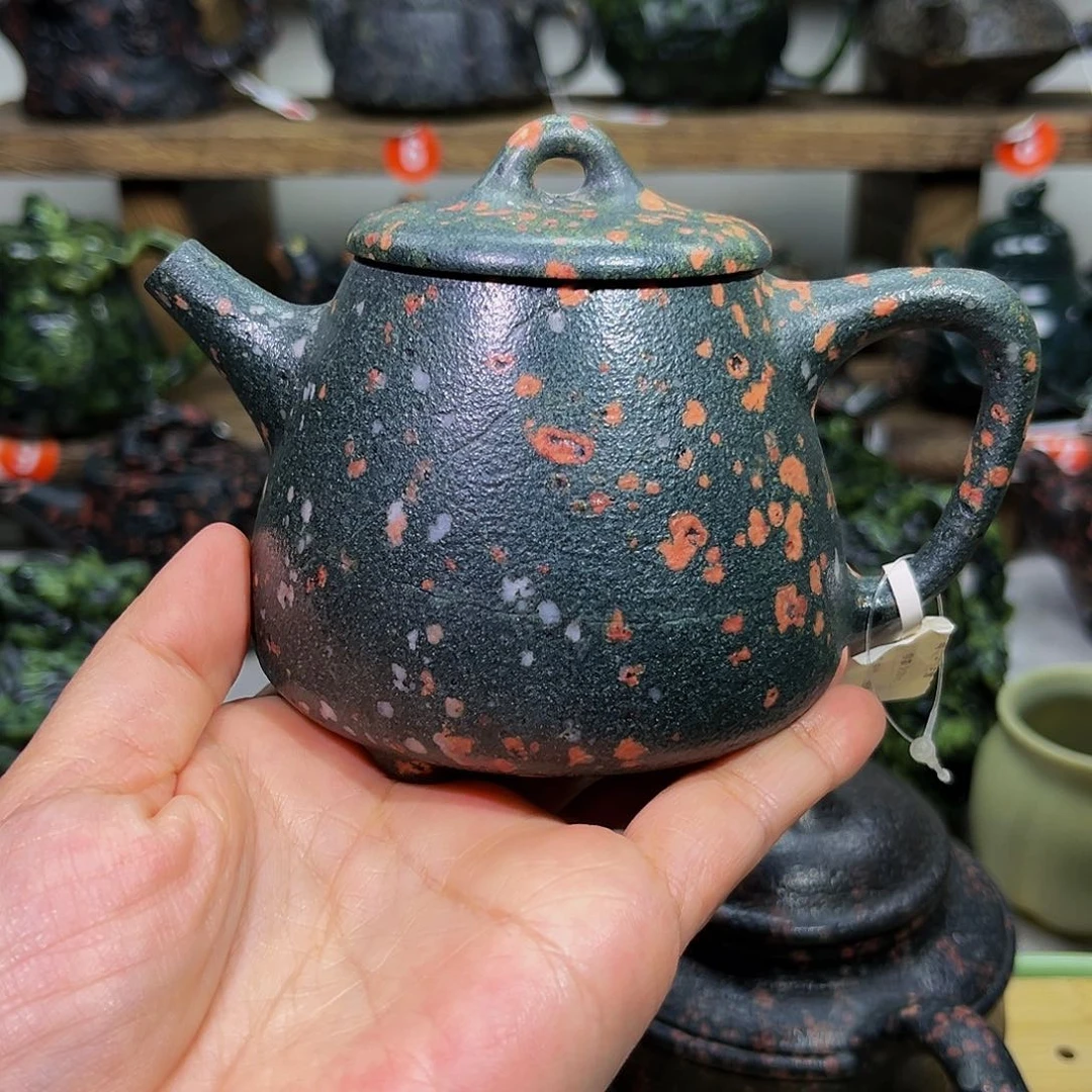 石材梅花玉石瓢壶有暇