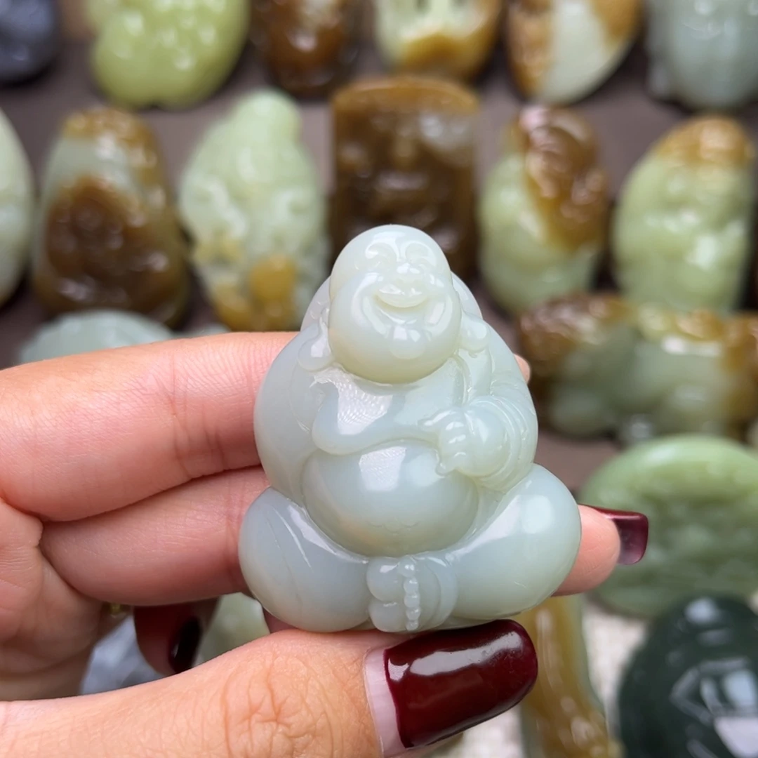 和田玉未镶嵌挂件