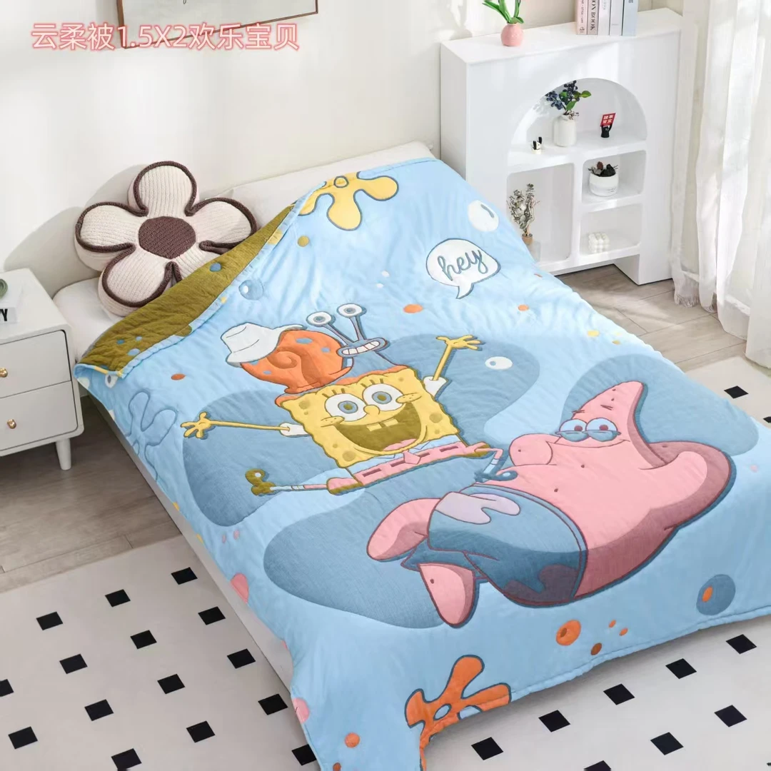 【欢乐宝贝】150*200纯棉云柔泡芙被亲肤舒适透气可爱